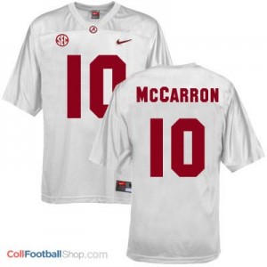 A.J. McCarron Alabama #10 Football Jersey - White