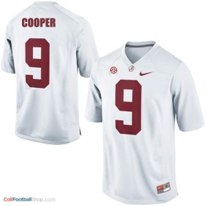 Amari Cooper Alabama #9 Football Jersey - White