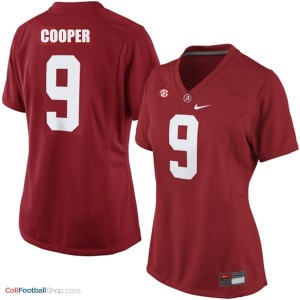 Amari Cooper Alabama #9 Women Football Jersey - Crimson Red