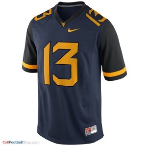 Andrew Buie West Virginia Mountaineers #13 Youth Football Jersey - Blue