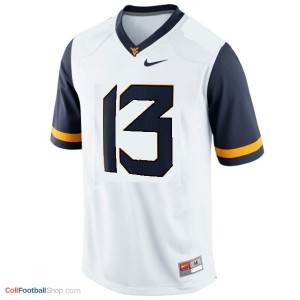 Andrew Buie West Virginia Mountaineers #13 Youth Football Jersey - White