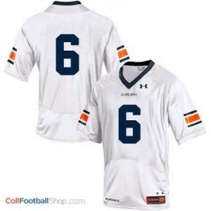 Auburn Tigers #6 Football Jersey - White