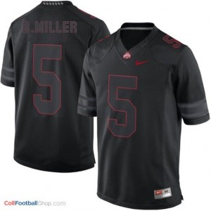 Braxton Miller Ohio State Buckeyes #5 Lights Out Youth Football Jersey - Black