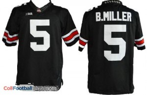 Braxton Miller Ohio State Buckeyes #5 Football Jersey - Black