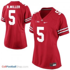 Braxton Miller Ohio State #5 Women Football Jersey - Scarlet Red
