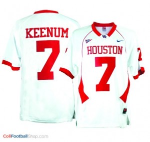 Case Keenum Houston Cougars #7 Youth Football Jersey - White