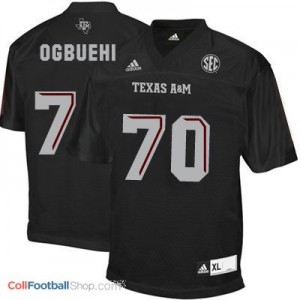 Cedric Ogbuehi Texas A&M Aggies #70 Football Jersey - Black