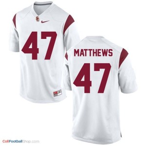 Clay Matthews USC Trojans #47 Football Jersey - White