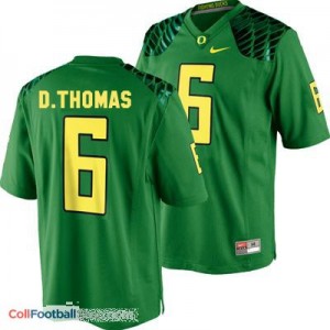 De'Anthony Thomas Oregon Ducks #6 Football Jersey - Apple Green