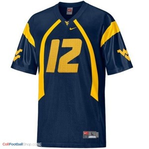 Geno Smith West Virginia Mountaineers #12 Youth Football Jersey - Blue