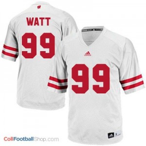 J.J. Watt Wisconsin Badgers #99 Football Jersey - White