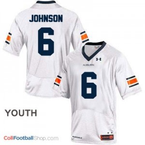 Jeremy Johnson Auburn Tigers #6 Football Jersey - White - Youth