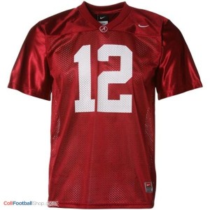Joe Namath Alabama #12 Mesh Youth Football Jersey - Crimson Red