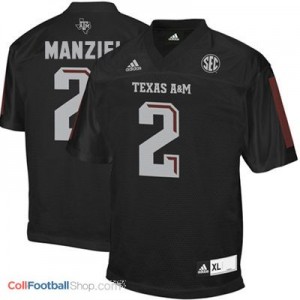 Johnny Manziel Texas A&M Aggies #2 Youth Football Jersey - Black