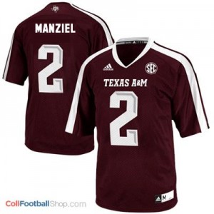Johnny Manziel Texas A&M Aggies #2 Youth Football Jersey - Maroon Red