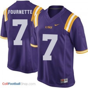 Leonard Fournette LSU Tigers #7 Football Jersey - Purple