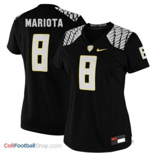Marcus Mariota Oregon Ducks #8 Women Football Jersey - Black