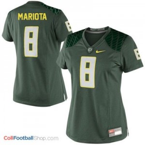 Marcus Mariota Oregon Ducks #8 Women Football Jersey - Green