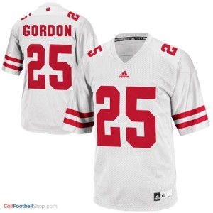 Melvin Gordon Wisconsin Badgers #25 Youth Football Jersey - White