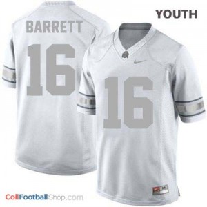 J.T. Barrett Ohio State Buckeyes #16 Football Jersey - Platinum - Youth