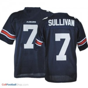 Pat Sullivan Auburn Tigers #7 Football Jersey - Navy Blue