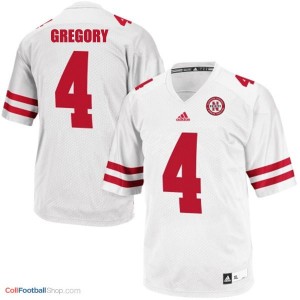 Randy Gregory Nebraska Cornhuskers #4 Football Jersey - White