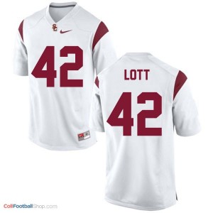 Ronnie Lott USC Trojans #42 Football Jersey - White
