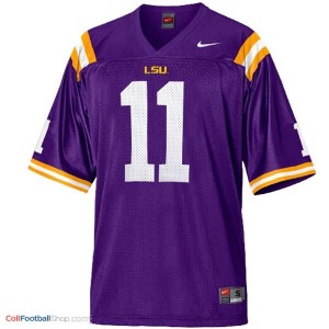 Spencer Ware LSU Tigers #11 Mesh Youth Football Jersey - Purple