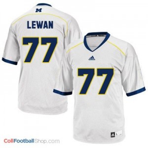 Taylor Lewan Michigan Wolverines #77 Football Jersey - White