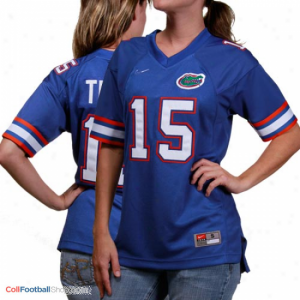 Tim Tebow Florida Gators #15 Women Football Jersey - Blue