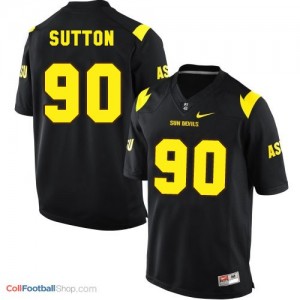 Will Sutton Arizona State Sun Devils (ASU)  #90 Football Jersey - Black