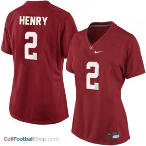 Derrick Henry Alabama #2 Women Football Jersey - Crimson Red