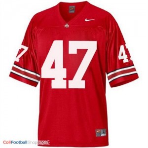 A.J. Hawk Ohio State Buckeyes #47 Youth Football Jersey - Scarlet Red