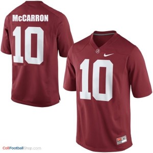 A.J. McCarron Alabama #10 Football Jersey - Crimson Red