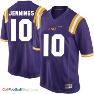 Anthony Jennings LSU Tigers #10 Football Jersey - Purple