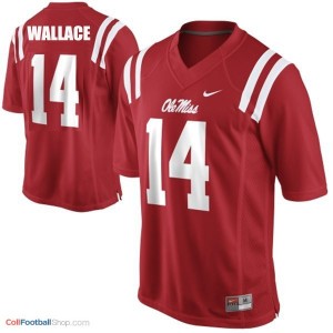 Bo Wallace Ole Miss Rebels #14 Youth Football Jersey - Red