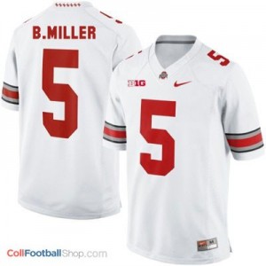 Braxton Miller Ohio State Buckeyes #5 Youth Football Jersey - White