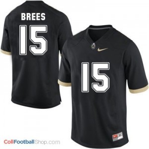Drew Brees Purdue Boilermakers #15 Football Jersey - Black