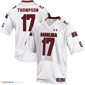 Dylan Thompson South Carolina Gamecocks #17 Football Jersey - White