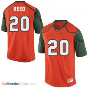 Ed Reed Miami Hurricanes #20 Football Jersey - Orange