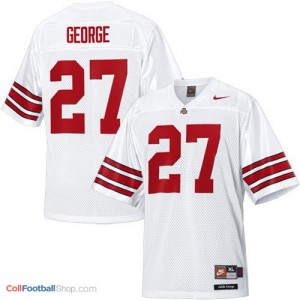 Eddie George Ohio State Buckeyes #27 Football Jersey - White