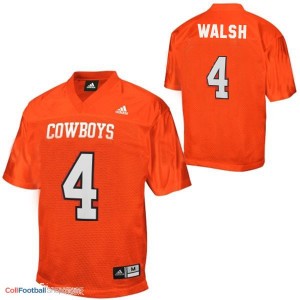 J.W. Walsh Oklahoma State Cowboys #4 Youth Football Jersey - Orange