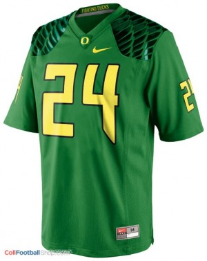 Kenjon Barner Oregon Ducks #24 Football Jersey - Apple Green