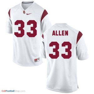 Marcus Allen USC Trojans #33 Youth Football Jersey - White