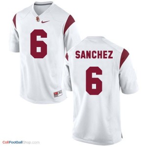 Mark Sanchez USC Trojans #6 Football Jersey - White