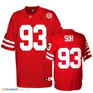 Ndamukong Suh Nebraska Cornhuskers #93 Football Jersey - Red