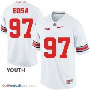 Joey Bosa Ohio State Buckeyes #97 Football Jersey - White - Youth