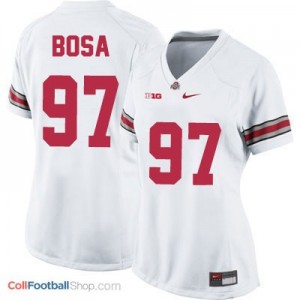 Joey Bosa Ohio State Buckeyes #97 Women's Football Jersey - White