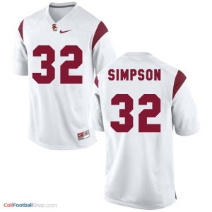 O.J. Simpson USC Trojans #32 Football Jersey - White