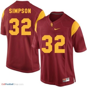 O.J. Simpson USC Trojans #32 Youth Football Jersey - Red